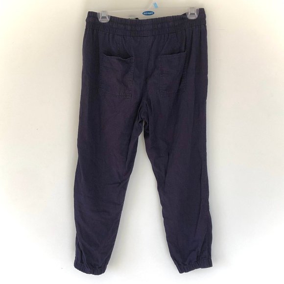 Calvin Klein Linen Blend Cropped Pants - Picture 5 of 7